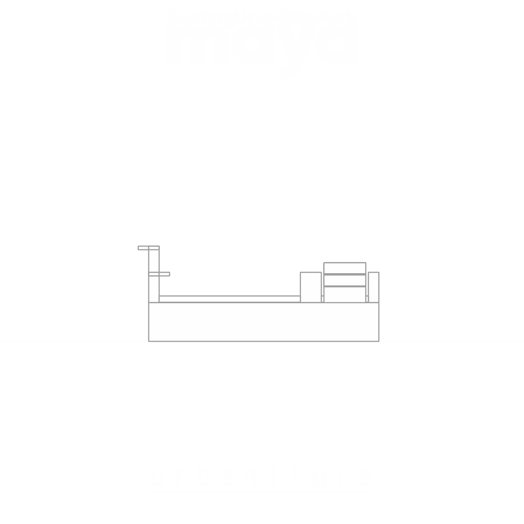 Maya | SeatingUnit with BikePark